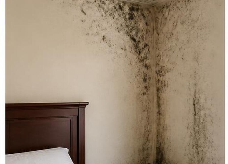 Contained Bedroom Remediation before restoration